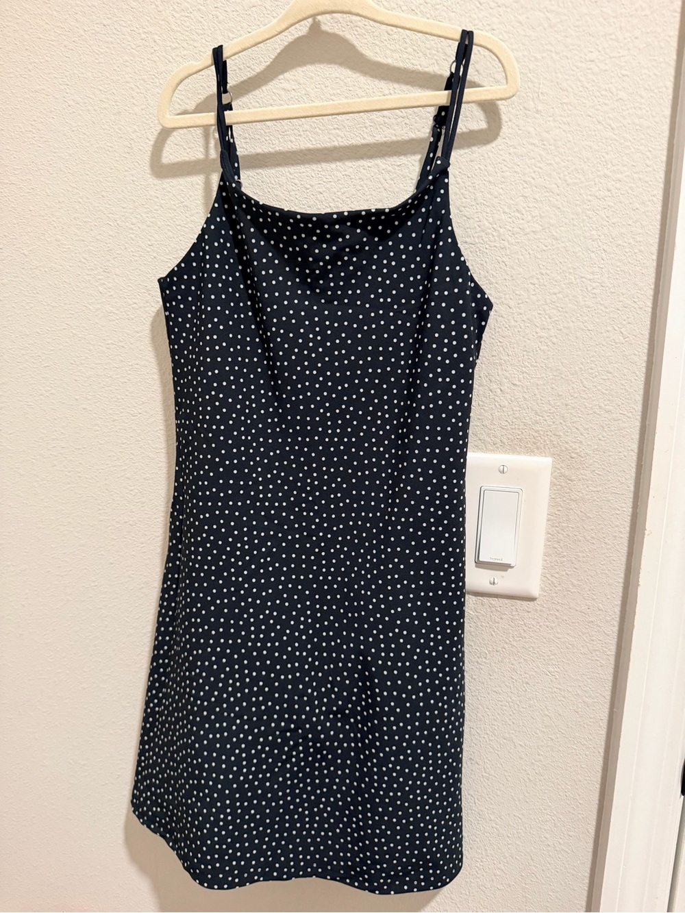 abercrombie kids Black & White Polka Dot Slip Dress
